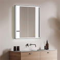 thumbnail image 5 of Fenice 36" Aluminum Surface-Mount/Reccessed Lighted Mirror Medicine Cabinet, 5 of 18