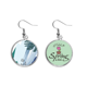 thumbnail image 1 of Plantas patron abstracto arte Pacífico Colgante decorativo temporada pendientes de primavera joyas Unbranded M, 1 of 3