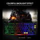 thumbnail image 4 of Teclado GK-10 para juegos con retroiluminación RGB, diseño ergonómico, 87 teclas, conexión USB, compatible con Windows y Mac, color negro., 4 of 7