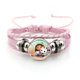 thumbnail image 2 of Pulsera trenzada de color rosa y azul de la casa de muñecas de Gabby, pulseras de cuero con piedras preciosas, joyería de mano de anime de dibujos animados para niñas, regalos de cumpleaños para niños, 2 of 5