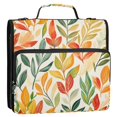 thumbnail image 5 of FORMRS Zipper Binder with Shoulder Strap 2-inch Ring 500 Sheet Capacity File Bag, Orange Autumn Leaves, 5 of 5