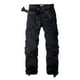 thumbnail image 1 of Pantalones cargo Raroauf para mujer, talla grande, negros con 8 bolsillos, 1 of 7