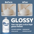 thumbnail image 4 of 500ml Gloss Varnish for Air Dry Clay, Clay Glaze Varnish for Pottery and Acrylic Paint, Colourless, High Luster, Scratch Resistant, Waterproof (Gloss), 4 of 8