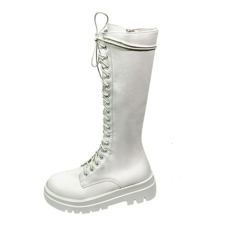 

Cotonie Fashion Women s Shoes Breathable Thick-soled Retro Slip-on Combat Boots