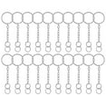 thumbnail image 1 of Anneau de Clé Séparé, 20 Pcs Anneau de Clé Fendu Pendentif Porte-Clés Fendu Clarté Remarquable, 1 of 5