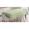 thumbnail image 1 of Ambesonne Cartoon Tablecloth Rectangular Table Cover, Cartoon Doodle Design, 60"x90", Pale Green, 1 of 3