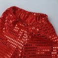 thumbnail image 6 of Lejafay Kids Boys Girls Shiny Sequins Long Harem Pants Dance Trousers for Hip-hop Jazz Dancewear Red 140, 6 of 7