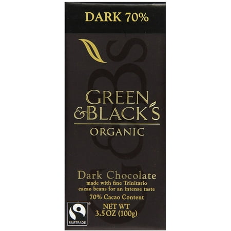 4 Pack - Green & Black's Organic Dark Chocolate Bar, 3.5 oz Bars, 70% Cacao 10 (Top 10 Best Selling Candy Bars)