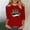 Red, variant on Lumosvexa Summer Womens Casual T-Shirt for Women Plain Short Sleeved Shirt Tops Crew Neck T-Shirt Black Size L