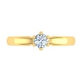 thumbnail image 3 of 1/4 Carat 6-Prong Set Diamond Solitaire Engagement Ring Band in 10K Yellow Gold (Ring Size 4), 3 of 6