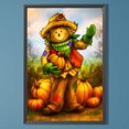 thumbnail image 1 of Cuadros Decorativos Diamante pintura 5D DIY taladro redondo completo calabaza espantapájaros decoración del hogar Wdftyju  embutido en tela, 1 of 7