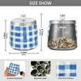 thumbnail image 2 of Yayeee Ashtray with Lid for Cigarette Smokeless Stainless Steel Home Ash Holder, Blue Plain, 2 of 7