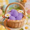 thumbnail image 6 of AURIGATE Easter Flocked Egg 2.55x3.74in, Foam Fluffy Colorful Easter Egg for DIY Craft, Home Decor, Easter Egg Hunt, Spring Holiday Party Supplies, 6 of 6