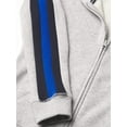 thumbnail image 4 of Nautica Boys Big Fleece Zip-up Hoodie Sweatshirt 4 Grey/Navy, 4 of 5