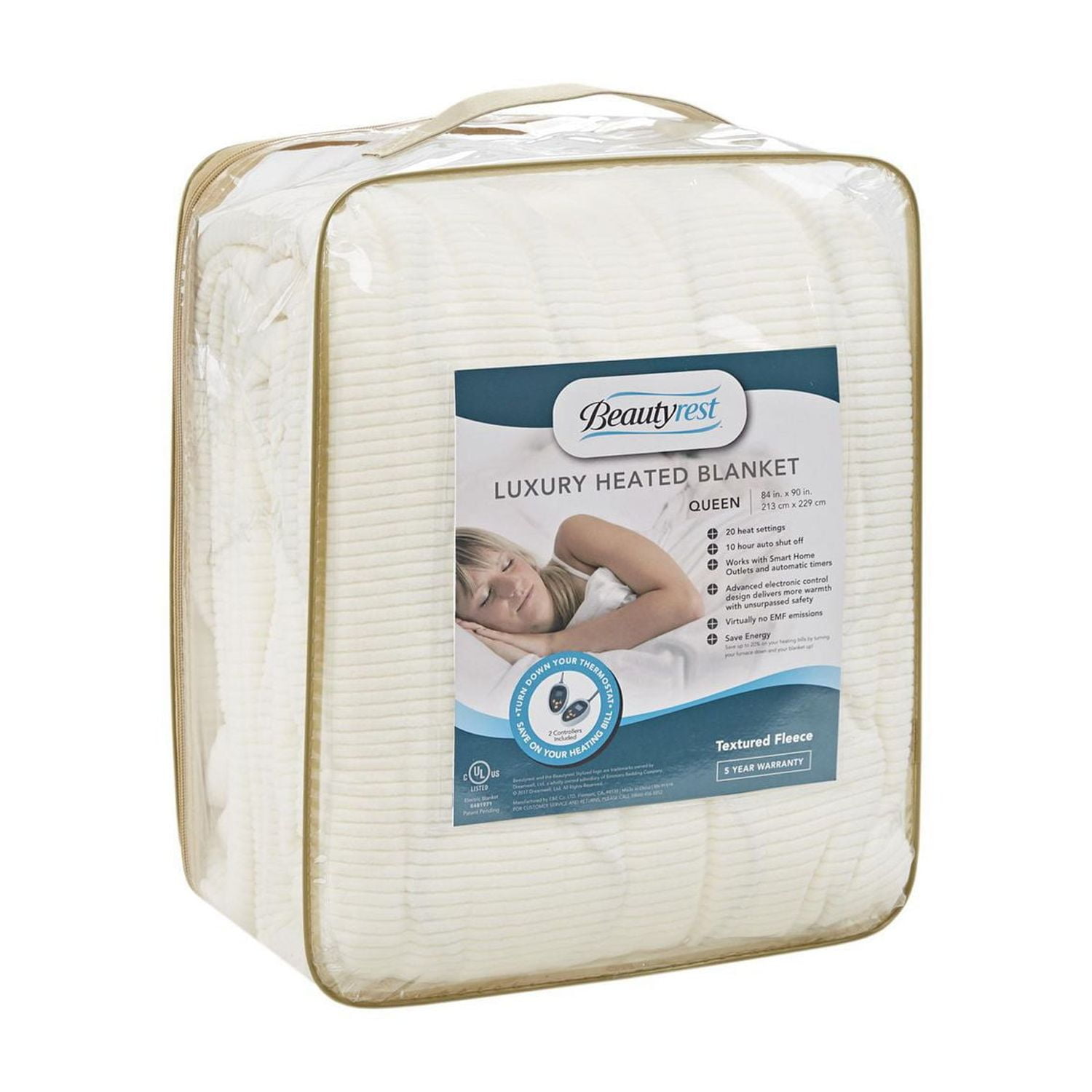 Couverture chauffante en polaire électrique Beautyrest