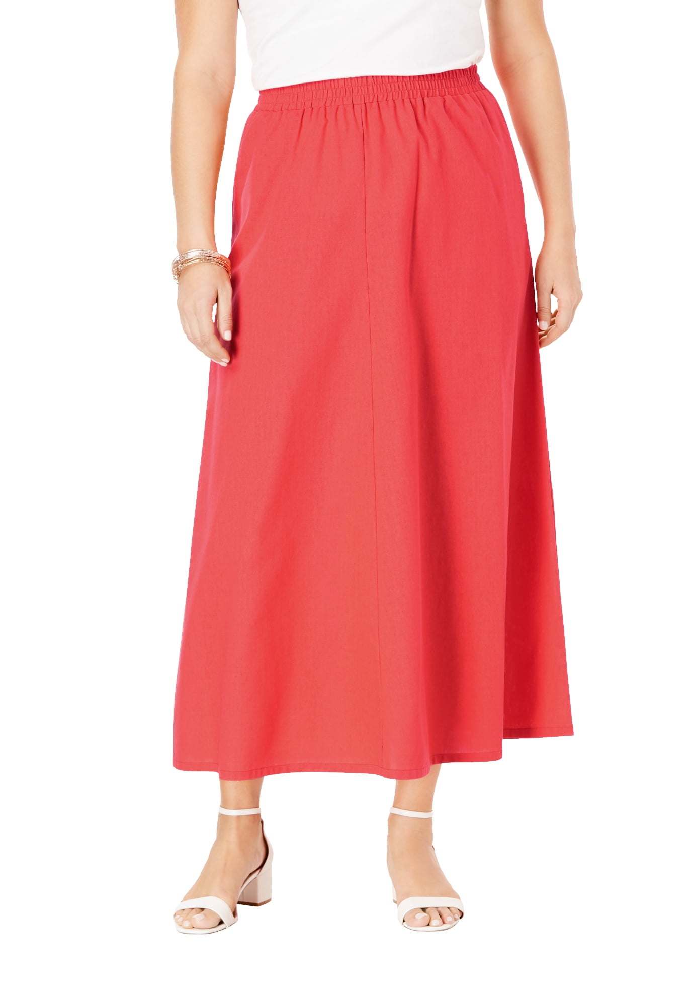Jessica London - Jessica London Women's Plus Size Linen Maxi Skirt ...