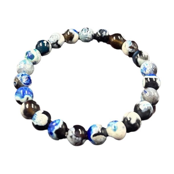 Pulsera de cristal de piedra natural para hombre y mujer, elegante bisutería unisex hecha a mano con cuentas, para uso diario, estilo boho