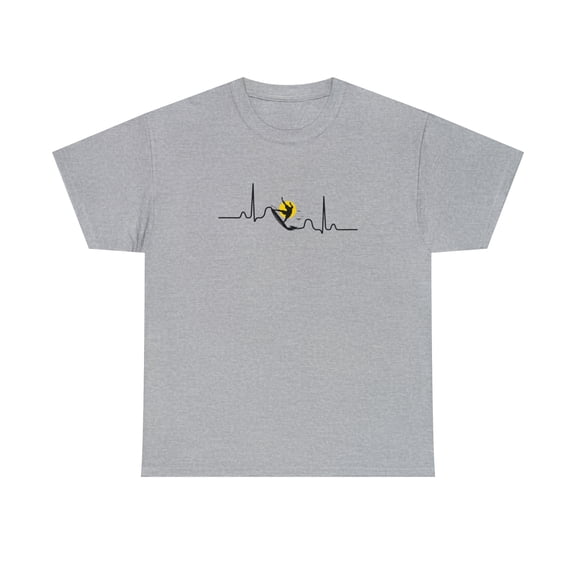 Surfing Heartbeat Shirt, Funny Surf Tee, Beach Vacation Gift Idea -ID: 1160