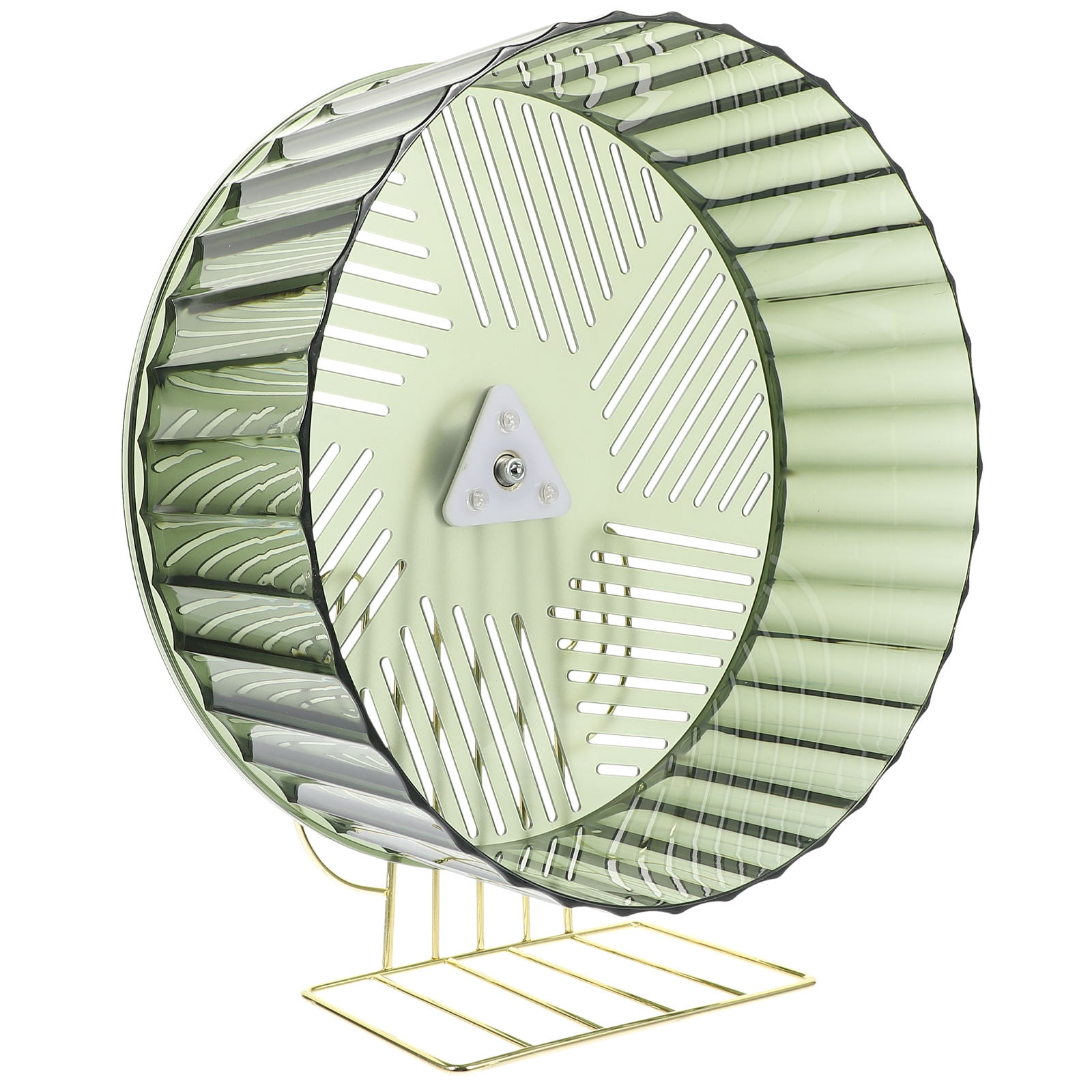 BESTYASH Silent Hamster Running Wheel Green Plastic Alloy for Hedgehog and Squirrel