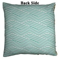 thumbnail image 2 of EREHome Pattern stripe green aqua white colors Pillow Case Home Decor Cushion Cover 16x16 Inch, 2 of 2