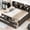 Antique Gray, variant on Wooden Captain Bed with Built - in Bookshelves | Store Books and Other Belongings