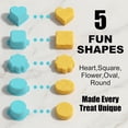 thumbnail image 6 of Cake Pop Mold Set(5 Pcs) with 7.87-inch Tray, Heart Square Cloud Oval Round Cake Pop Cutter and Pusher, Baking Molds for Home Baking, Birthday Parties, Wedding Desserts, 6 of 17