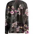 thumbnail image 2 of Autumn Sweatshirts for Women Girls Long Sleeve Pullover Blouses Cotton Soft Sweatshirts for Women Dark Gray XL, 2 of 5
