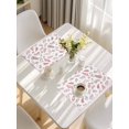 thumbnail image 5 of Red Fruit Placemats Set of 6, Vintage Botanical Plant Leaf Branch Flower Placemats for Dining Table, Place Mats for Kitchen Tabletop, Waterproof Wipeable Dining Table Mats Set, 5 of 9