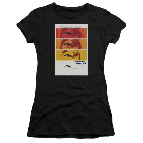 Star Trek Tng Season 2 Episode 7 Junior Women's Sheer T-Shirt Black