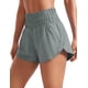 thumbnail image 1 of Shorts CRZ YOGA Cintura Alta con Bolsillo y Cierre Gris Talle S, 1 of 5