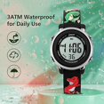 thumbnail image 2 of Kids Watches Digital Girl Watches Ages 5-12 Sport Waterproof 3d Cute Cartoon Digital 7 Colors Lights Wrist Watch For Boys Girls Gifts Black, 2 of 5