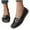 Black, variant on Eltusu Women Flat Shoes, Slip on Wedding No Slip Round Toe Loafer Shoes Dark Blue Size 5.5