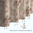 thumbnail image 6 of Pioneer Flower Floral Print Pattern Shower Curtain 36"x72" ,Bathroom Decorative Shower Curtains Set with 12 Hooks,Modern Waterproof Washable Shower Curtain, 6 of 6