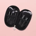thumbnail image 4 of Unique Bargains Makeup Brush Set Versatile Makeup Brushes Kit Makeup Brushes Powder Puff Complete Makeup Needs Coverage Black 14 Pcs, 4 of 6