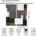 thumbnail image 5 of Dark Blue Striped Kitchen Curtains, Modern Beige Geometric Country 3-Piece Kitchen Curtain Valance and Tiers Set 36 Inch Length, Rod Pocket Half Window Curtains for Cafe Living Room Bathroom, 5 of 6