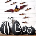 thumbnail image 3 of 8 piezas de calcomanías de pared de murciélago de calabaza, pegatinas de pared de calabaza en 3D aterradoras, extraíbles, 3 of 5