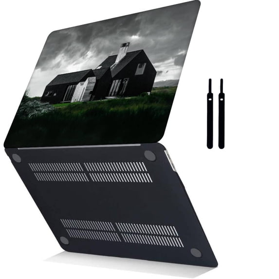 Compatible Old Version MacBook Air 13" Case 2017 - 2010 Rel. Model A1466 & A1369, Plastic Hard Shell Cable Tie, Sky Series 0148