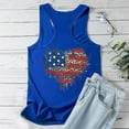 thumbnail image 3 of Midsumdr Womens Tank Tops Casual Sleeveless Round Neck American Flag Printed Breathable Cool Tops Independence Day Versatile Tank Tops, 3 of 4