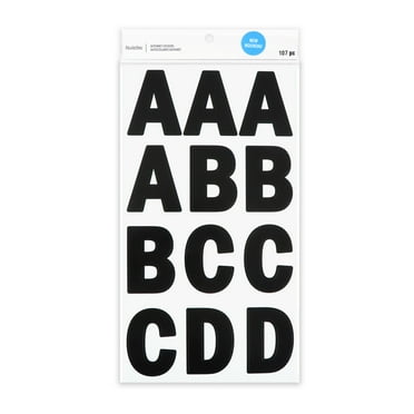 12 Pack: Black Alphabet Stickers by Recollections™