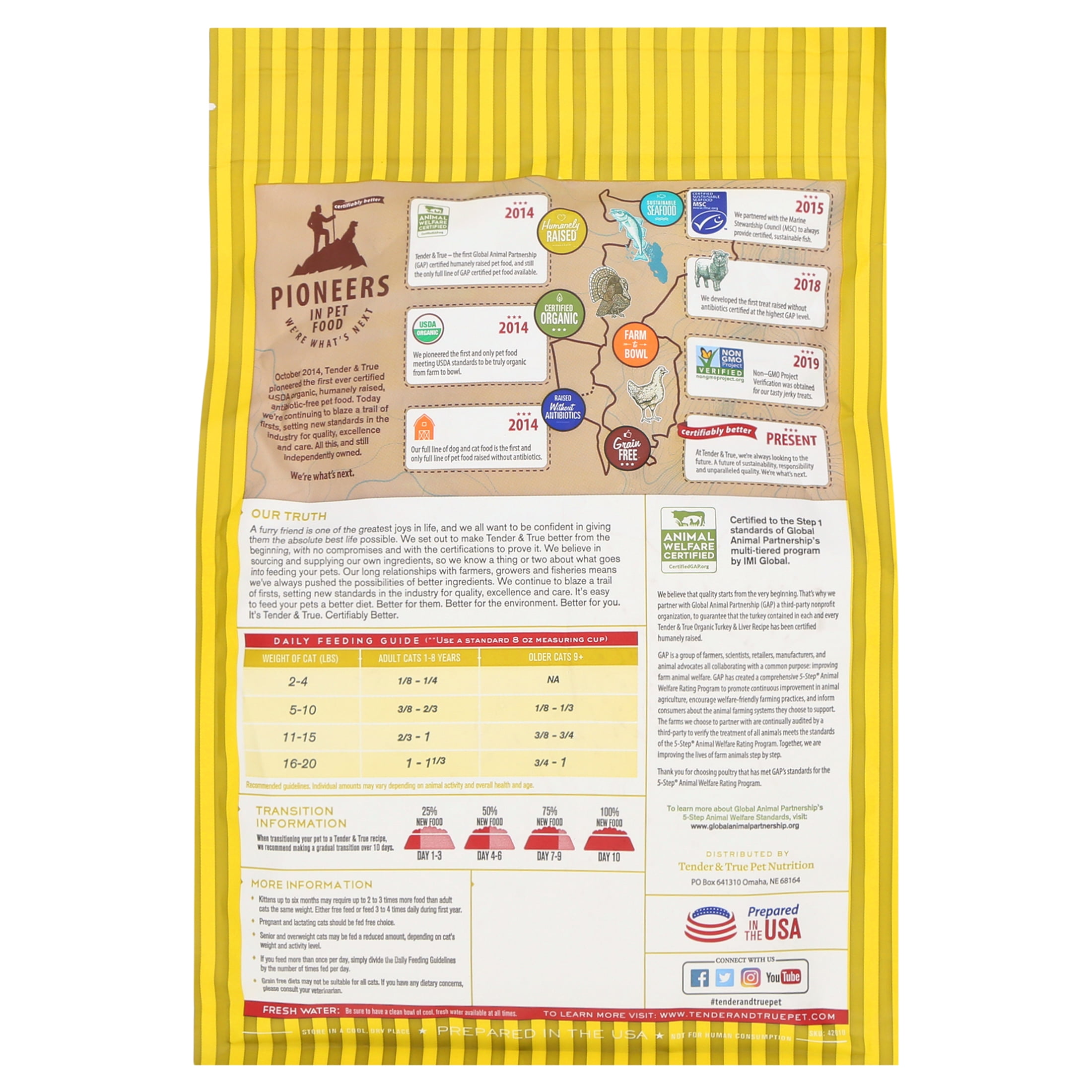 Tender & True Turkey & Liver Flavor Dry Cat Food, Grain-Free, 3 lb. Bag