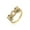 Leopard10686, variant on Leopard Zircon Open Ring Gold Plated Copper Brass Adjustable Dainty Fashion Jewelry For Women For Simple Style