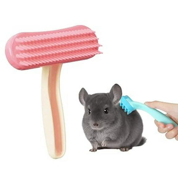 Pet Grooming Brush Cat Dog Shedding for Guinea Pigs and Small Animals 2 Pack