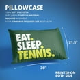 Tennis Pillowcase Eat. Sleep. Tennis.