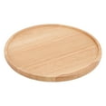 thumbnail image 2 of Round Pizza Tray Thick and Sturdy Rubber Wood Fruit Cutting Board for Kitchen Baking Tools, 2 of 6