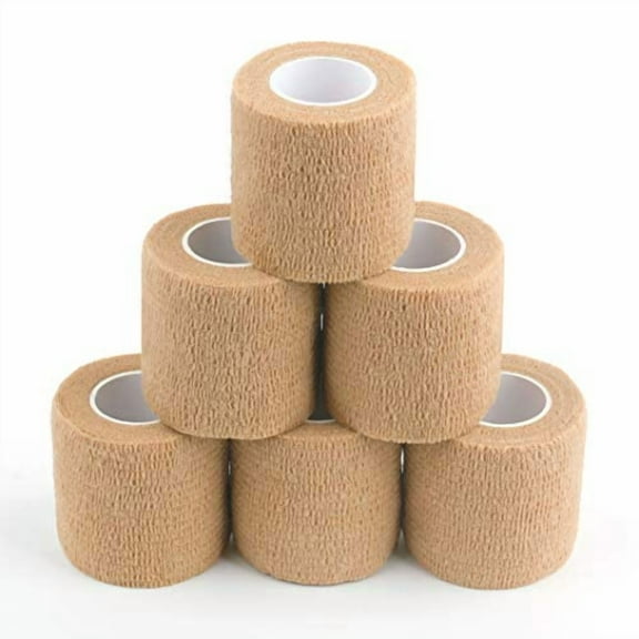 Cohesive Bandage Wrap,Self Adhesive Tape,Vet Wrap,Athletic Elastic Stretch Band,self Adhesive,Flexible,Breathable & idea for Sport Injury & Wound/Finger/Wrist (Pets Too) 2āx15ft