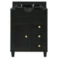 thumbnail image 3 of BarberPub Bathroom Vanities Storage with Shampoo Bowl, Hair Salon Wash Sink Shampoo Station, Black, 3 of 10