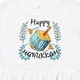 thumbnail image 4 of Inktastic Happy Hanukkah Dreidel and Laurels Girls Toddler Dress, 4 of 5