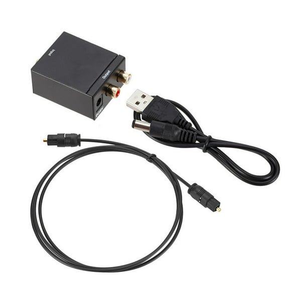 DEWIN Digital to Analog Sound Converter Digital Coaxial and Optical to Analog Sound Converter for TV Computer