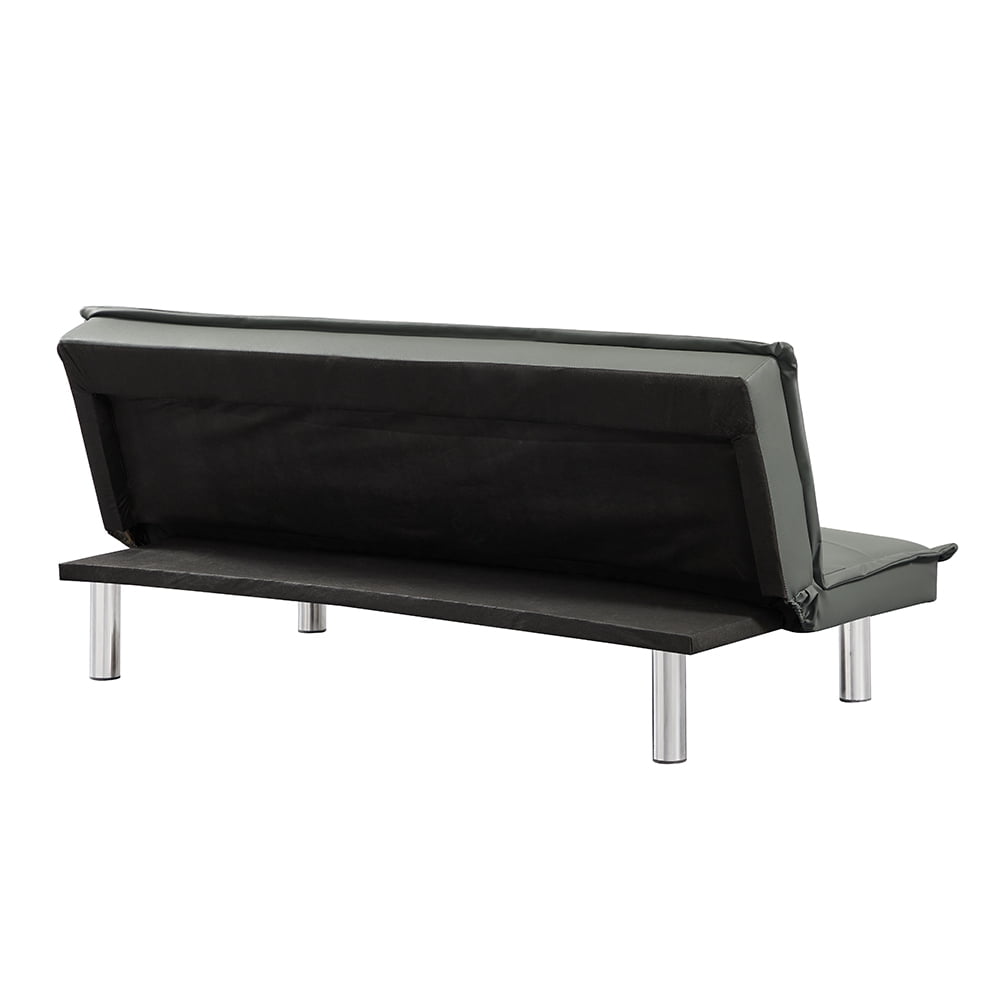 Lowestbest PU Leather Sofa Bed Couch, Convertible Folding Futon Sofa Bed, Grey Lowestbest PU Leather Sofa Bed Couch, Convertible Folding Futon Sofa Bed, Grey