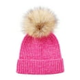 thumbnail image 4 of Kids Winter Hat Knit Winter Beanie Hats with Pompom Soft Warm Winter Knit Cap for Ages 0-8 Years Girls, 4 of 4